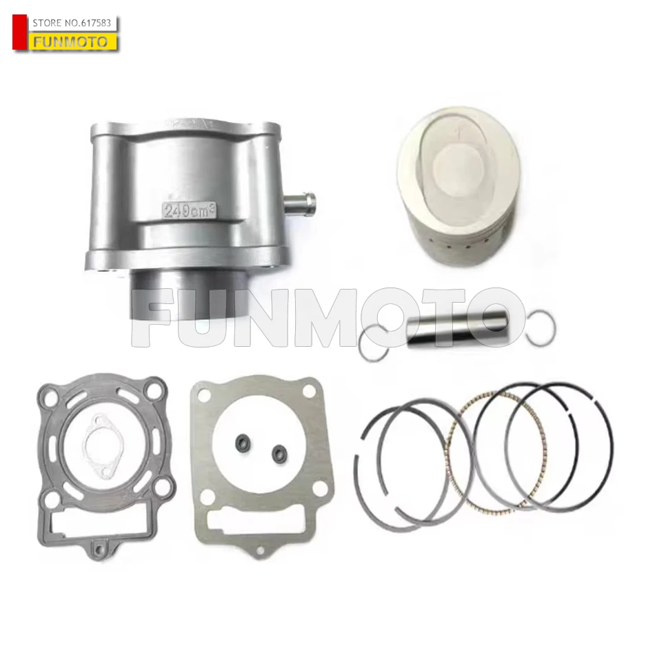 

Cylinder/Piston/Pin/Rings/Cylinder and head Gaskets Suit For LONCIN 250, Jinling 250cc JLA-21B,JLA-923/CQR HAILING 250/CB250