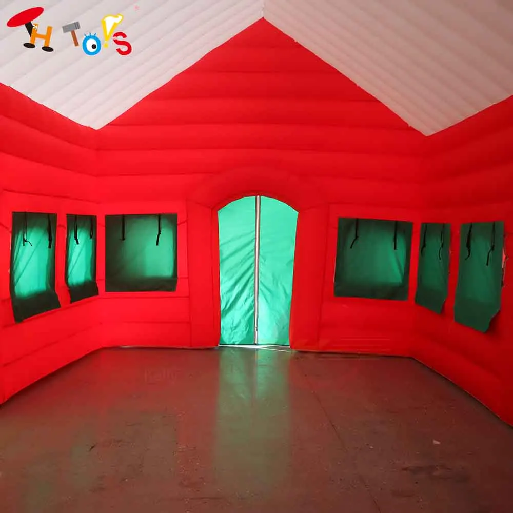 

Fast Ship 6x4m Inflatable Christmas Tent House with Free Blower Outdoor Blow Up Inflatable Tent Party Lawn Tent
