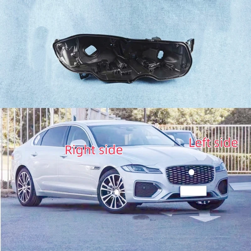 For Jaguar XF 2021 2022 2023 2024 Headlamp Base Headlight Rear Shell Replace Headlight House Black rear shell