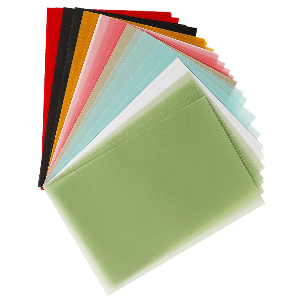 100pcs Colored Vellum Paper Tracing Paper Stationary Paper Decorative Paper for Sketching Tracing Printing Greeting Cards Making