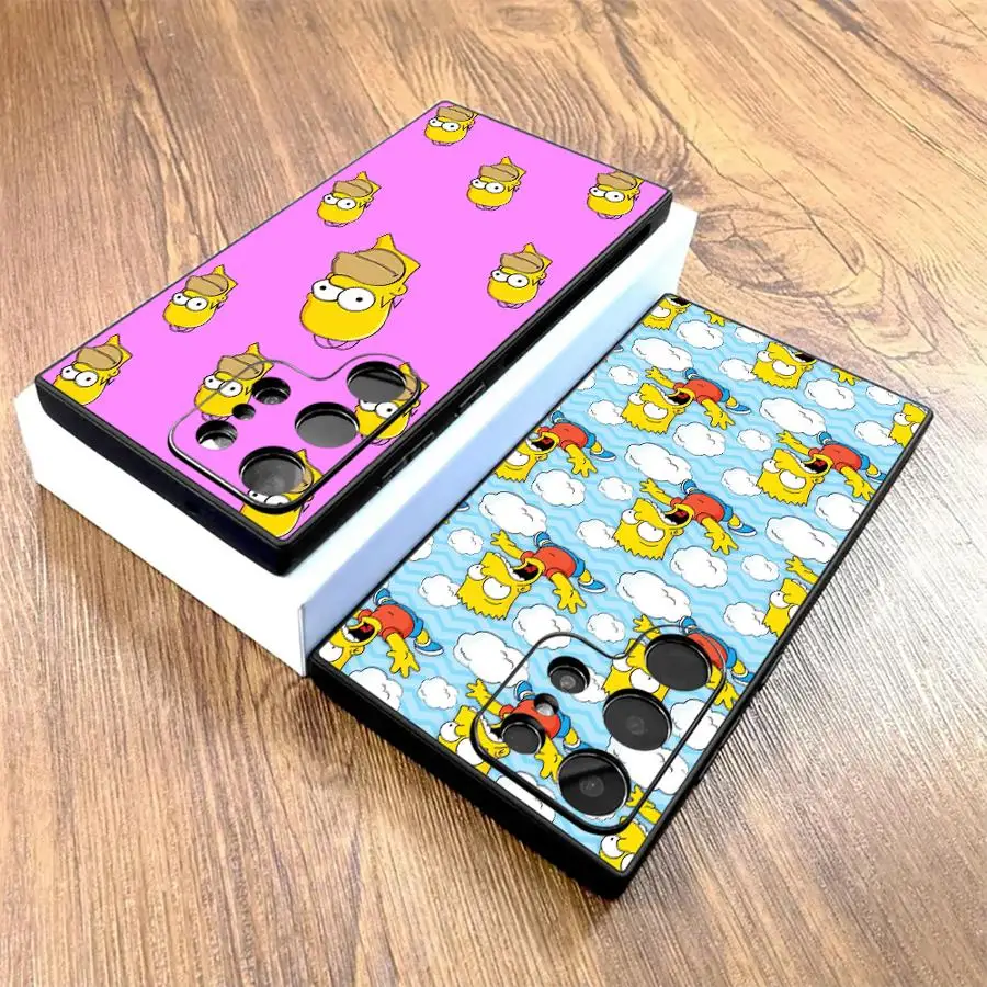Simpson Mignon Coque ArrièRe Souple Pour Samsung Galaxy S21 S23 Fe S9 S25 + S24 Plus S22 S20 S24 + S25 Ultra