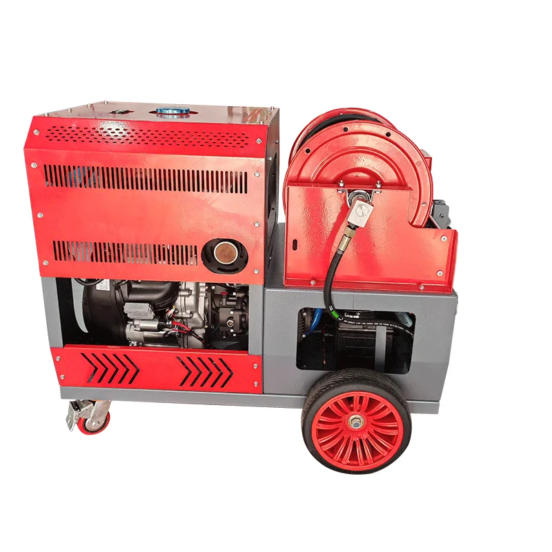 High-Pressure Pipeline Dredging Machine Remote Control 37hp Dual-Pipeline System for Sewer Pipe Cleaning