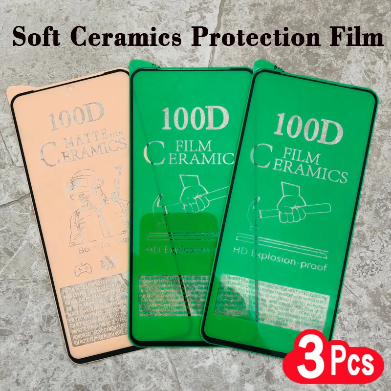 

3Pcs Soft Matte Ceramic Protective Film For Xiaomi Mi 13T 12T 11T 10T Pro 10i 11i 11X 9X 12 11 Lite NE Screen Protector Glass