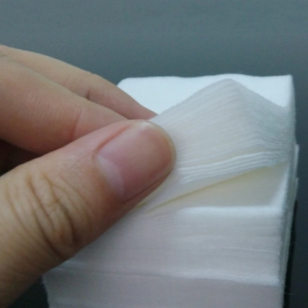 400 قطعة مزيل ماكياج وسادات قطنية لينة ماصة المتاح محبوكة منصات تنظيف الوجه مسمار الفن القطن للعناية بالبشرة #6