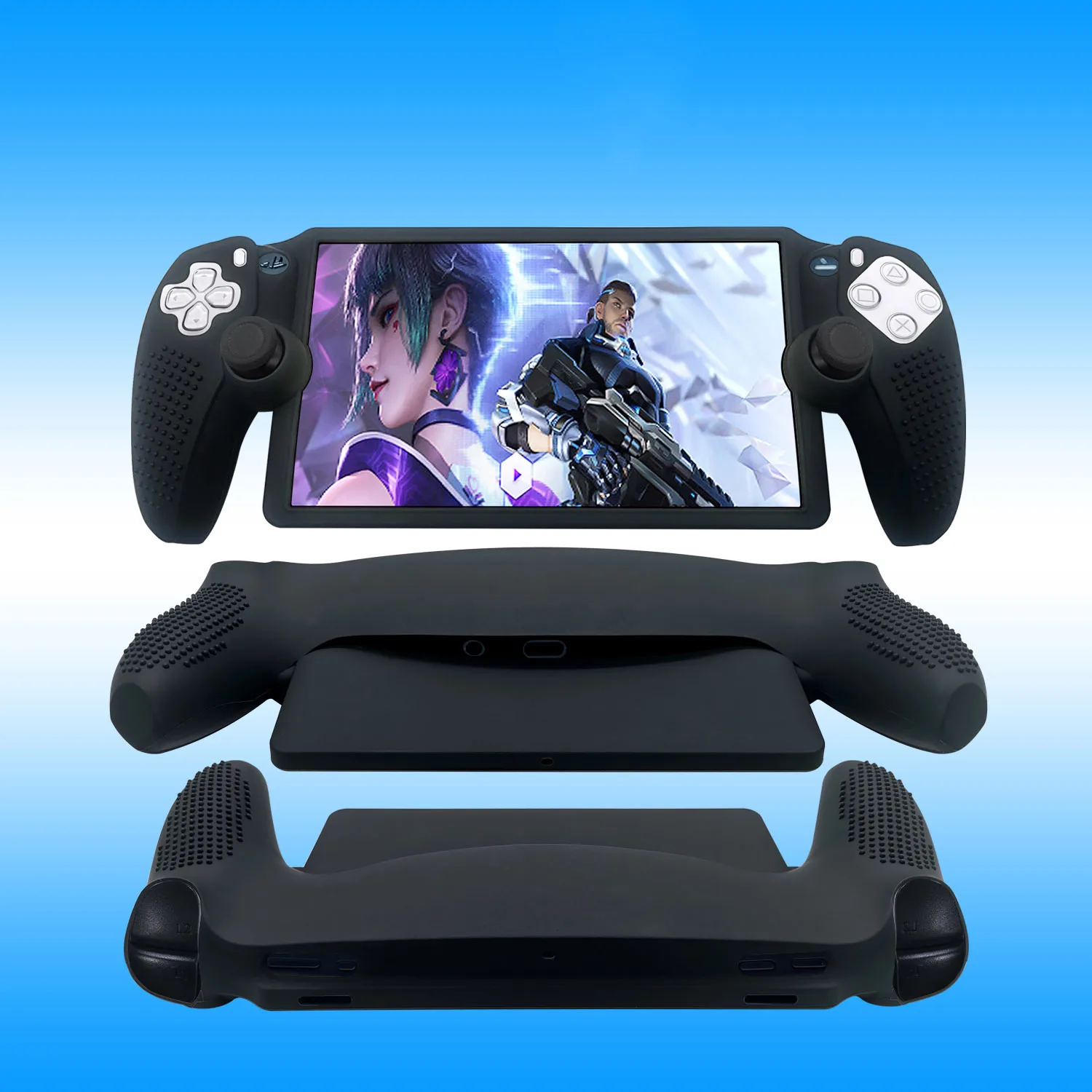 

For PS5 Portal anti slip silicone cover For PlayStation Portal handheld device full pack protective Dust Protection Case