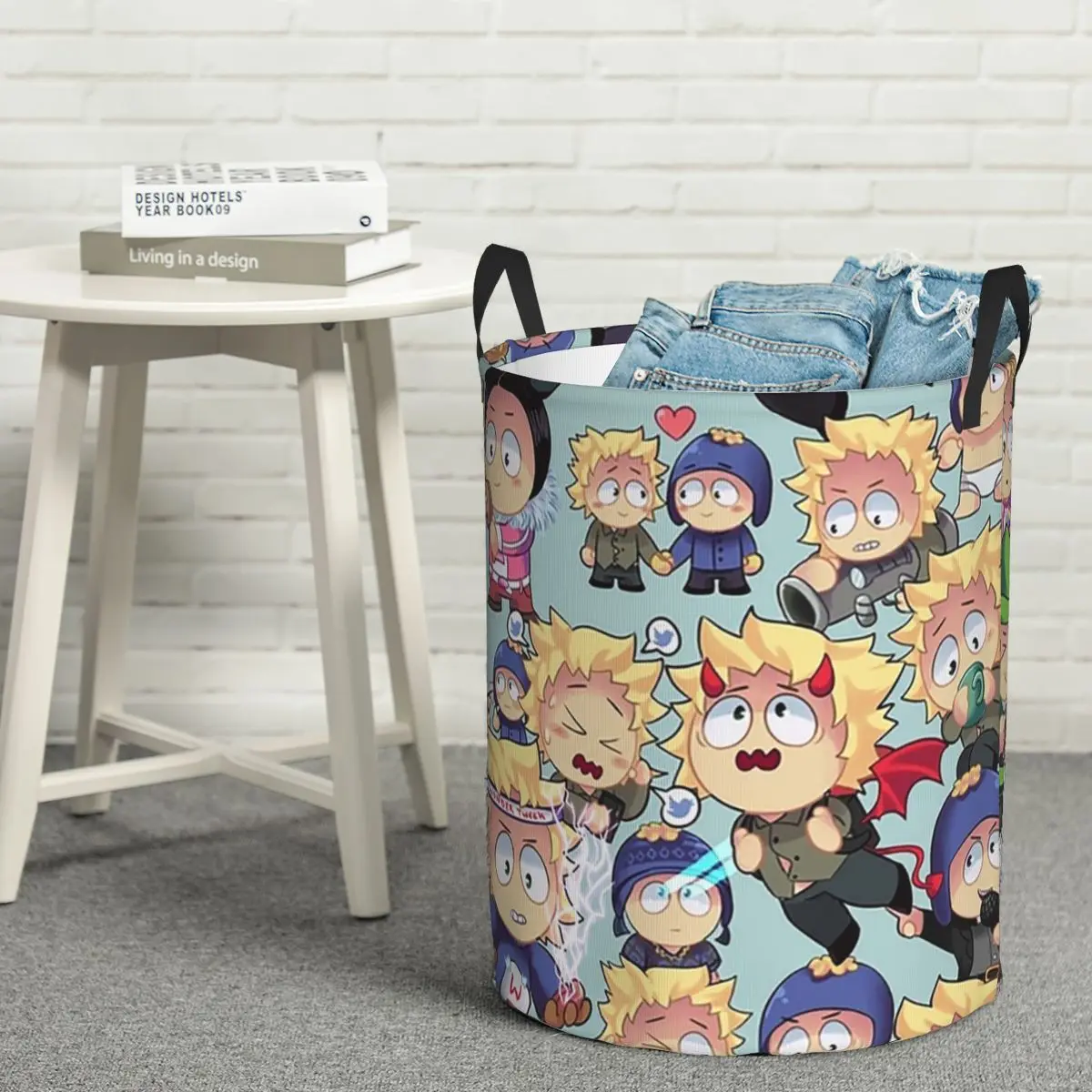 Cesto para Ropa Sucia Plegable South Park - Tweek X Craig Collage, Cesto de Almacenamiento Grande para Ropa de Bebé, Organizador para el Hogar