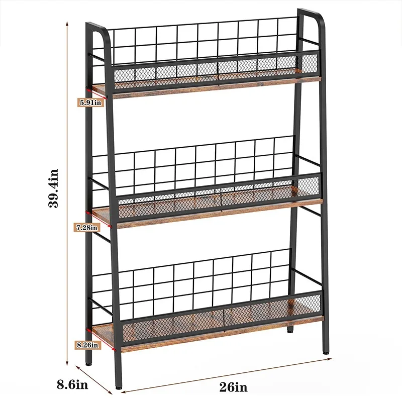 

Room bookshelf, living room storage rack record rack