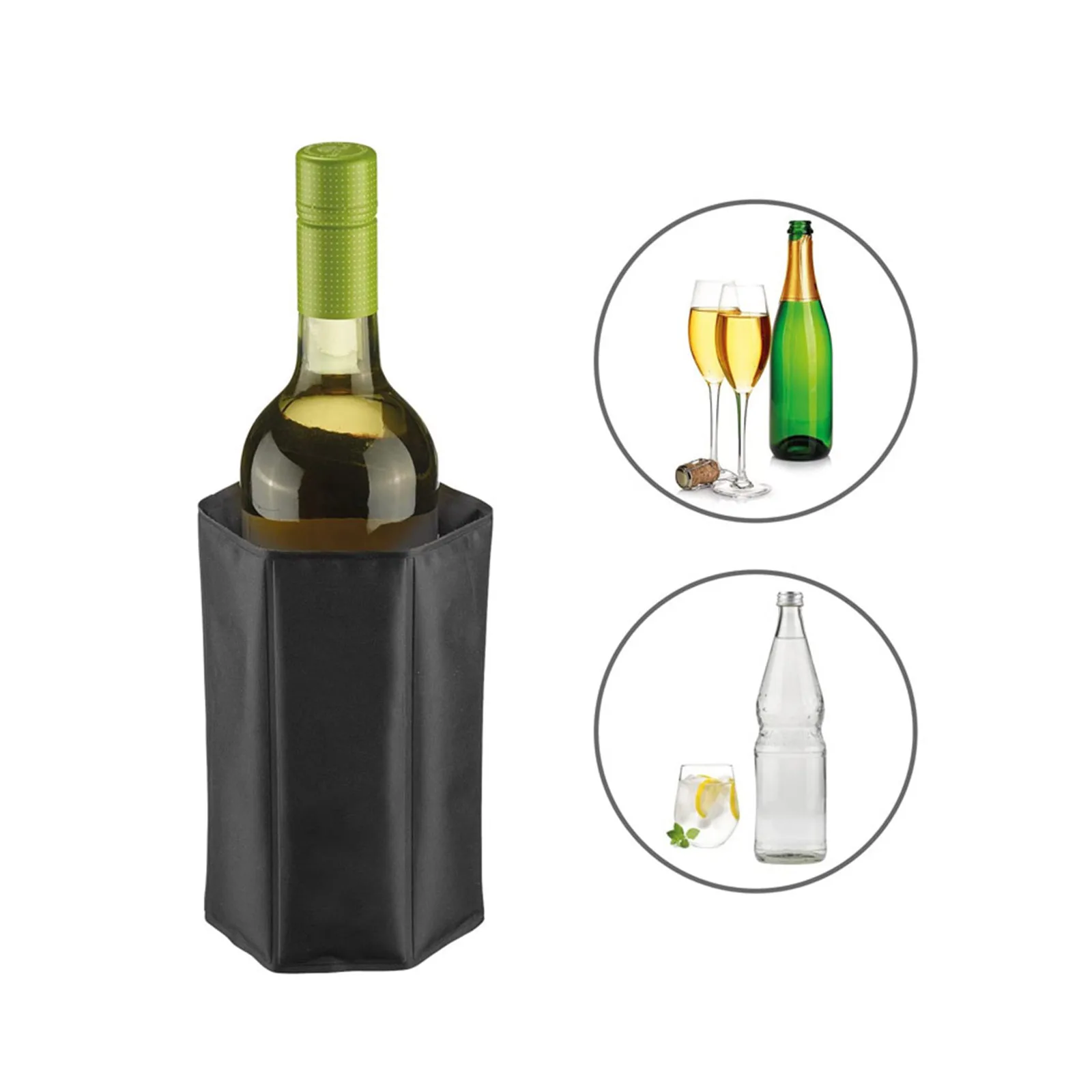 Wine Cooler Sleeve Ice Pack Instant Cooling Keep Drink & Beverage Gel Pad Bottle Cooling Sleeve for Barbecue Camping Beach