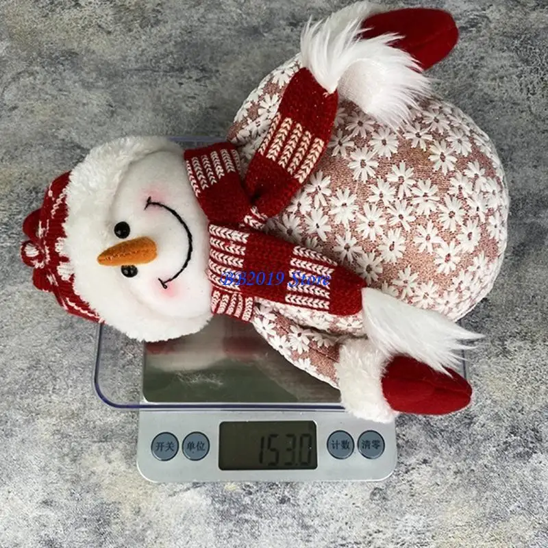 

Q0KB Christmas Dolls Santa Foam Snowman Xmas Festival Figurines Tree Ornament Decorations for Home Parties