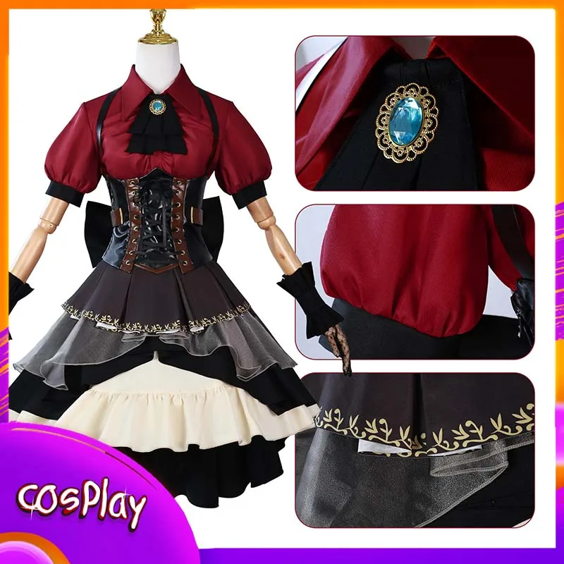 

Ave Mujica Cosplay Costume Oblivionis Coser Clothing Halloween Comic-Con Party Carnival Prop Girl Skirt Performance Wear Gift