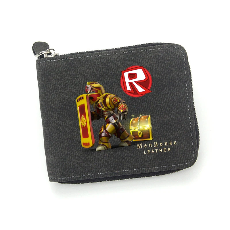 ROBLOX Men Women Wallet Coin Purse Cartoon Anime Figure Children Wallet Card Holder Coin Storage Short Paragraph Bag Kid Gift