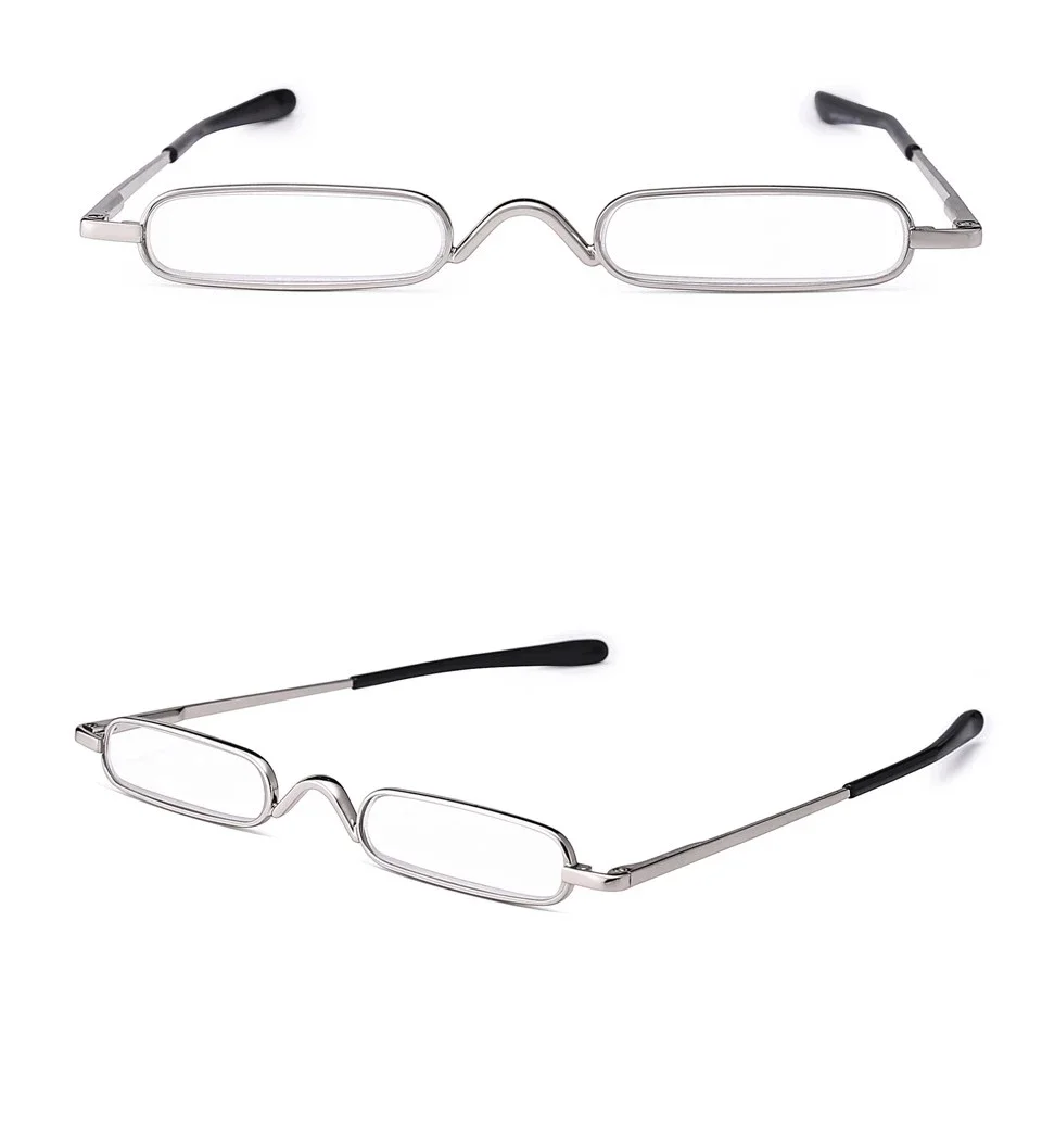 IENJOY Small Reading Glasses With Metal Case Men Women Reading Glasses Mini Portable Pen Presbyopic Glasses 2.0 1.0 1.5 2.5