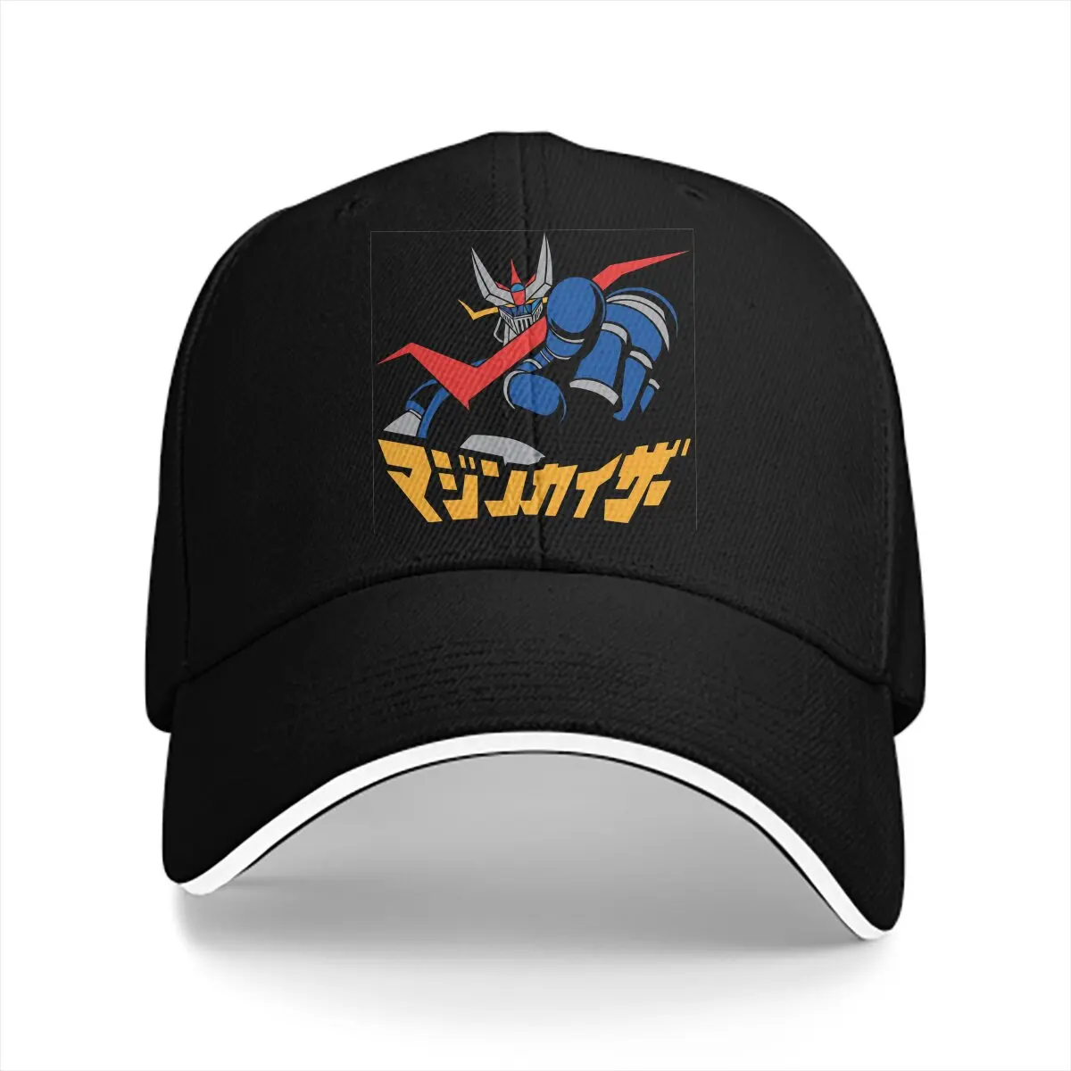 Washed Men's Baseball Cap Great Finger Trucker Snapback Caps Dad Hat UFO Robot Grendizer Golf Hats