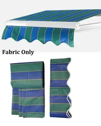 Outdoor Balcony Flexible Awning Fabric Thicken 450D 300GSM Oxford Waterproof Canopy Wave Cloth Retractable Rainshed Accessories