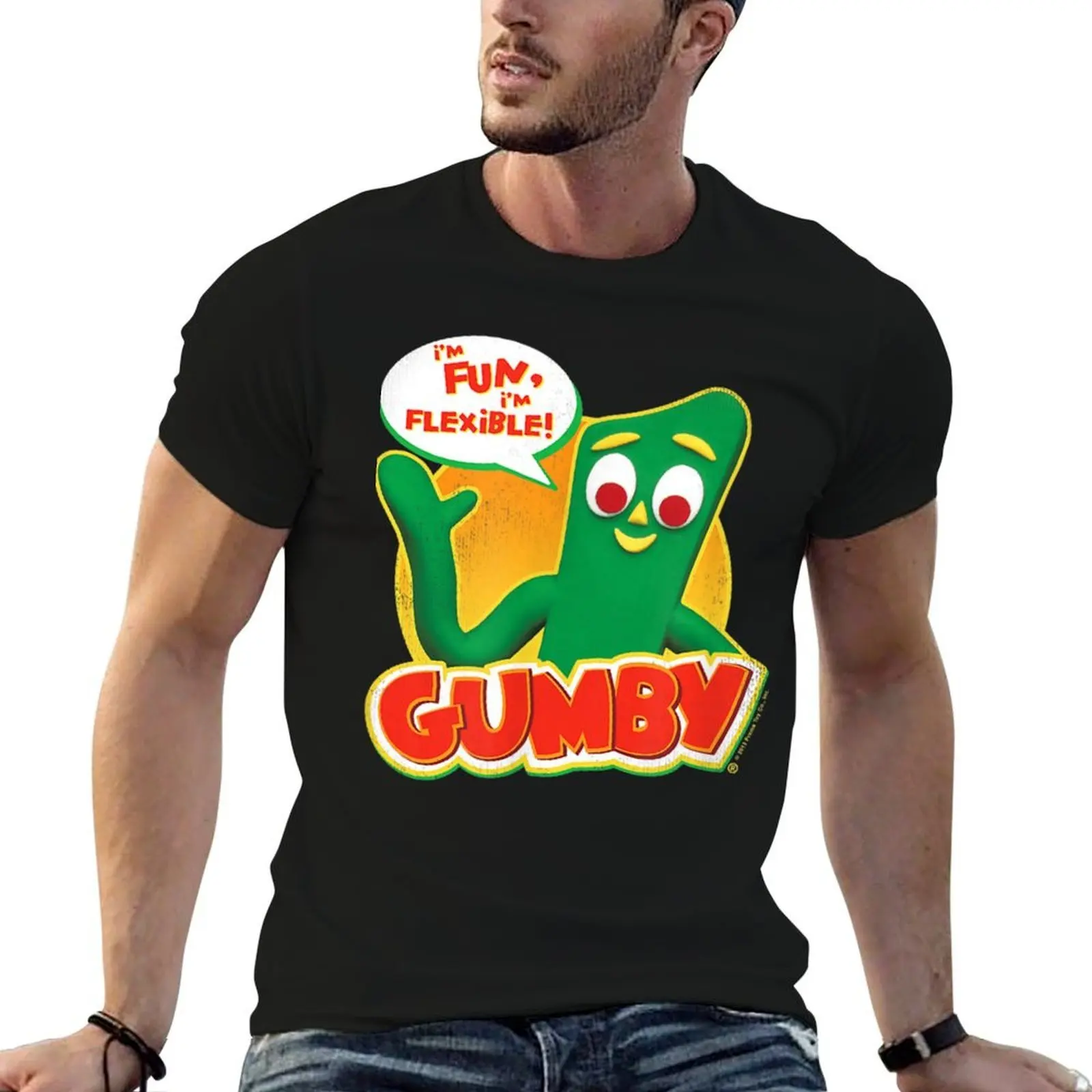 

Gumby Fun and Flexible T-Shirt t shirts designer man graphic t shirt cotton t shirts man 100% T-Shirt