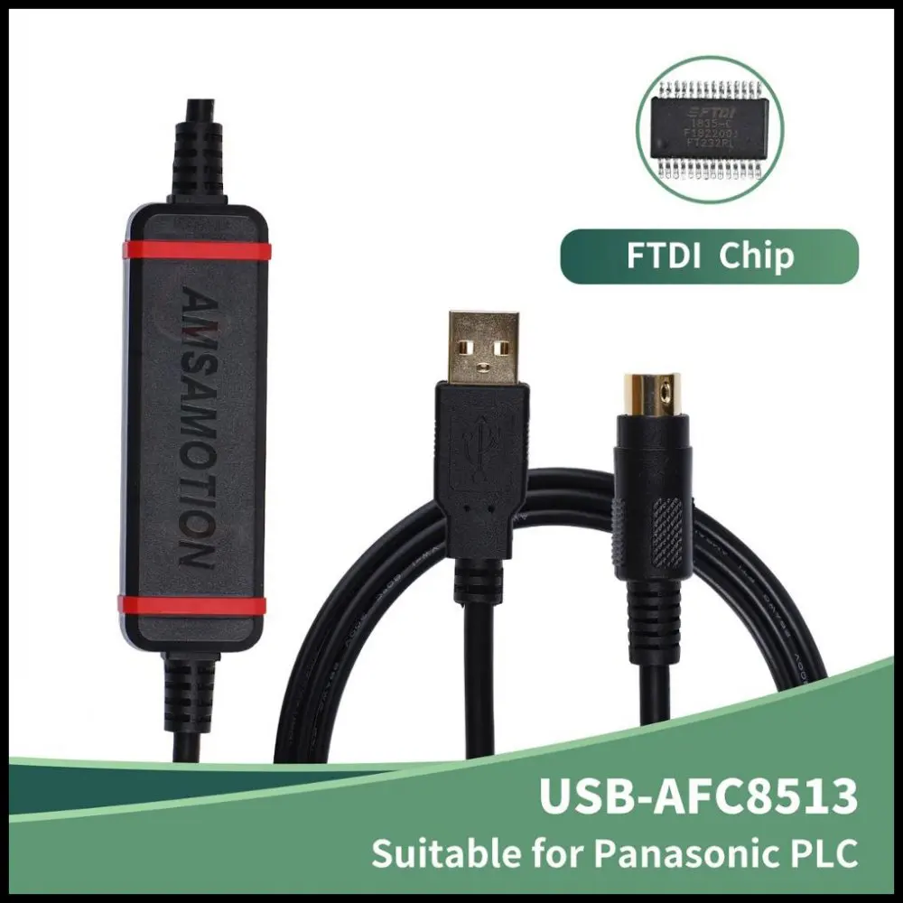 CNC Suitable Panasonic PLC Programming Cable FP0 FP2 FP-X FP-G Series Download Cable USB-AFC8513