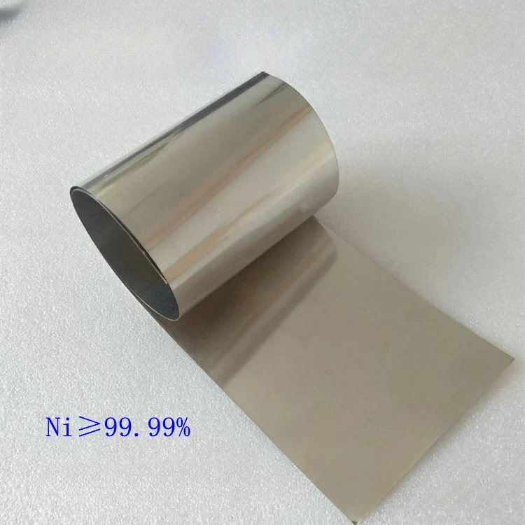 

High Purity 0.01mm-1mm Nickel Foil Roll Ni 99.9% for Scientific Research Experiments