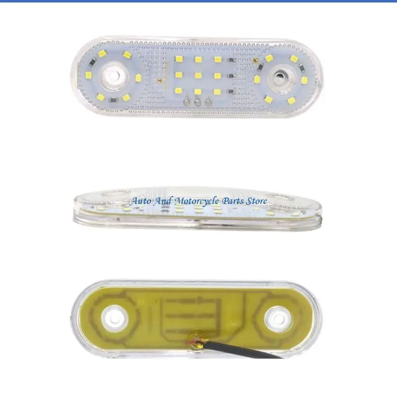 

P9FD 5 шт. 21 светодиодный боковой габаритный фонарь прицепа для грузовиков, габаритный фонарь желтого цвета, задний боковой 12