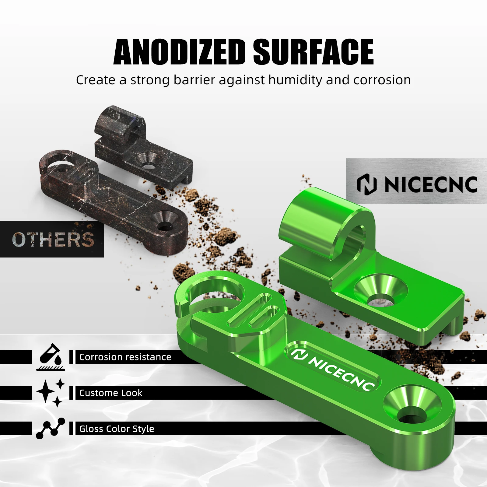 NICECNC ذراع القابض لـ Kawasaki KLR650 KLR 650 2008-2024 2009 2010 2011 2012 2013 2014 2015 2016 2017 2018 2019 2020 2021 022