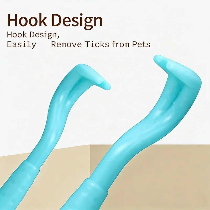 Pet Tick And Flea Removal Kit with Easy-to-Use Hook Tweezers Pliers Mite Extractor for Dogs And Cats Pet Care Accessories
