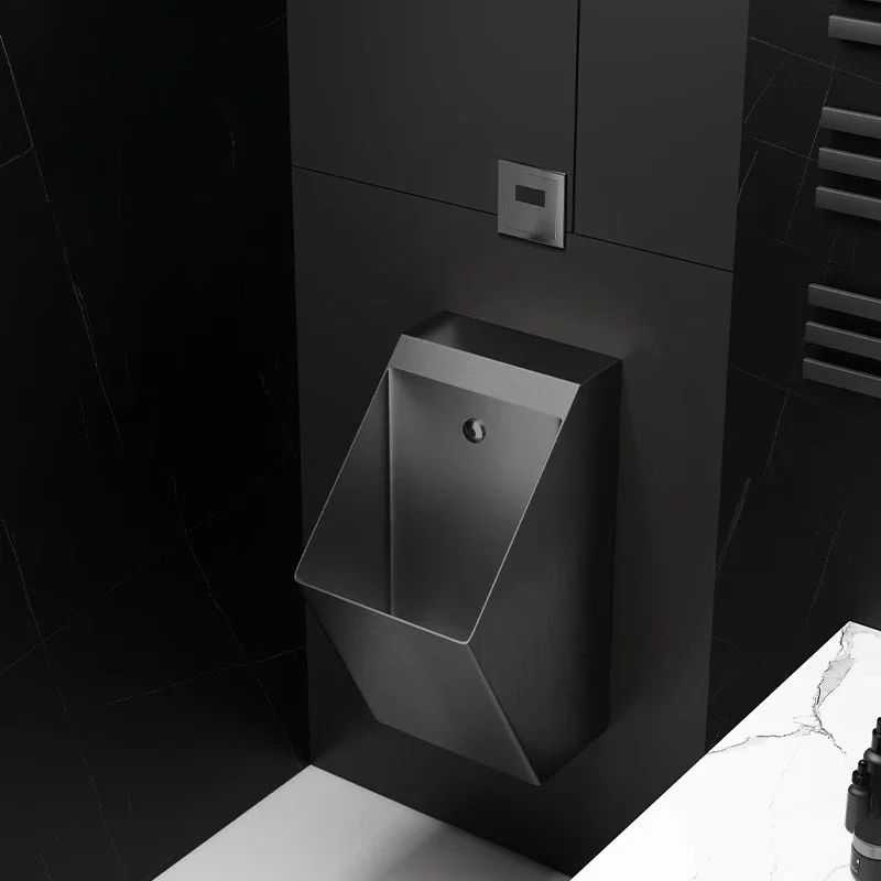 Stainless steel urinal household wall-mounted induction urinal