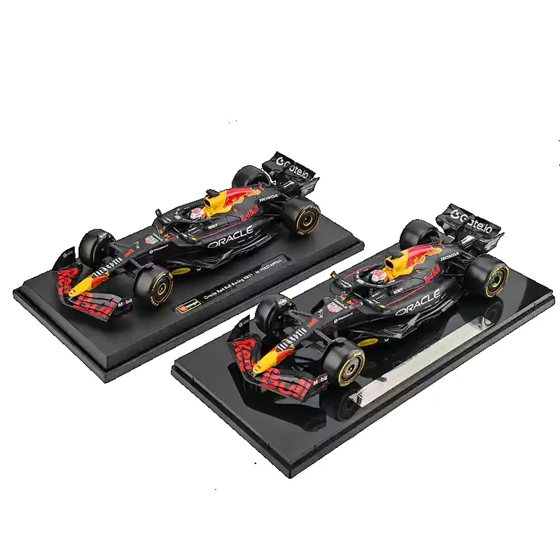 Original Burago 1:18 Red Bull Bahrain RB21 Formula Racing Car Model Large Simulation Alloy Collectible Verstappen Toys Ornament