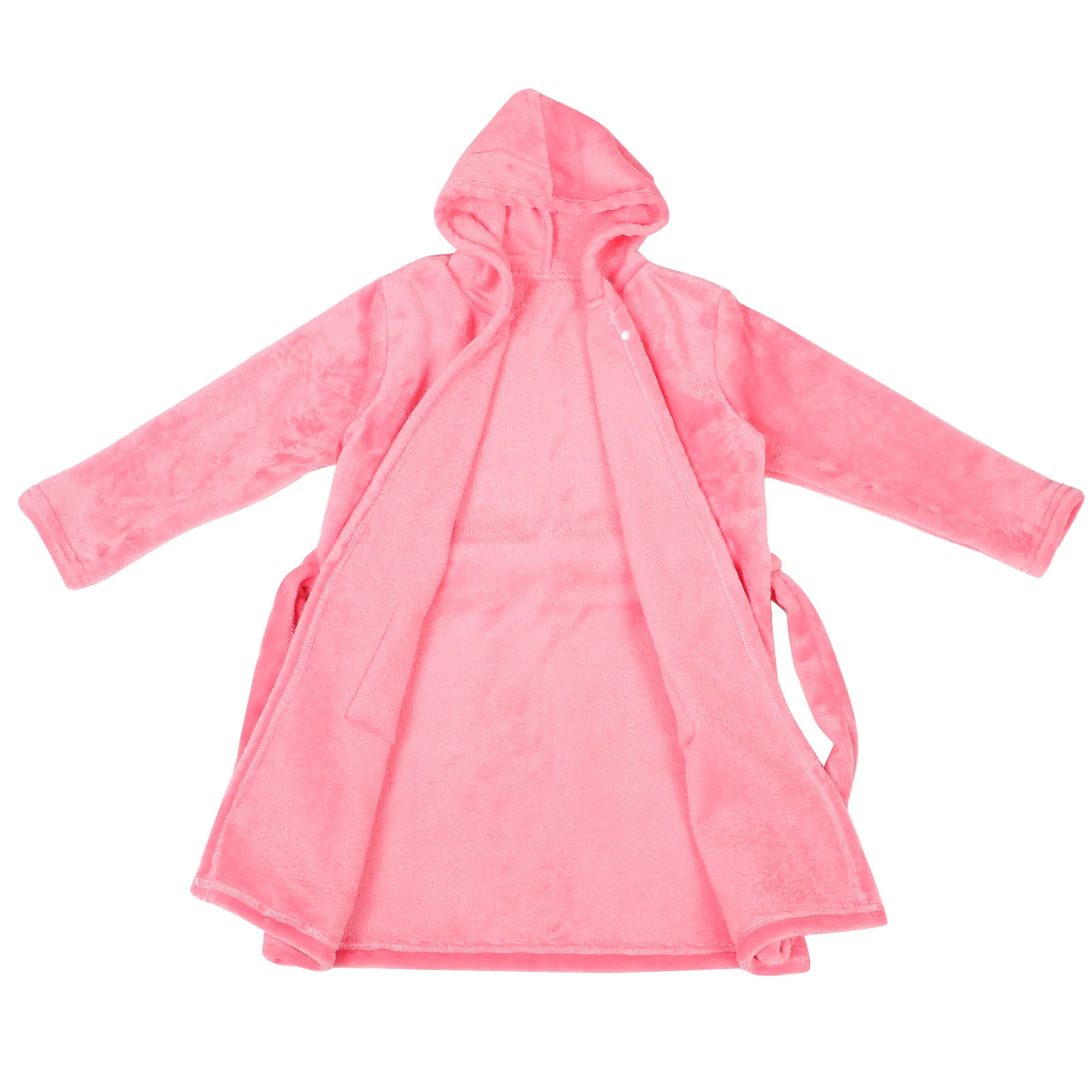 

Toddler Kids Bathrobe Hooded Thick Flannel Sleepwear House Coat Little Girls Cute Animal Pattern Warm Children Robe