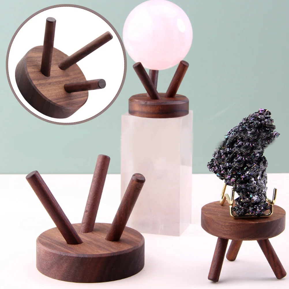 

Sphere Stand Crystal Display Wooden Holder for Crystal Ball Stone Display Decorative Stand Sphere Holder Stone Storage Base