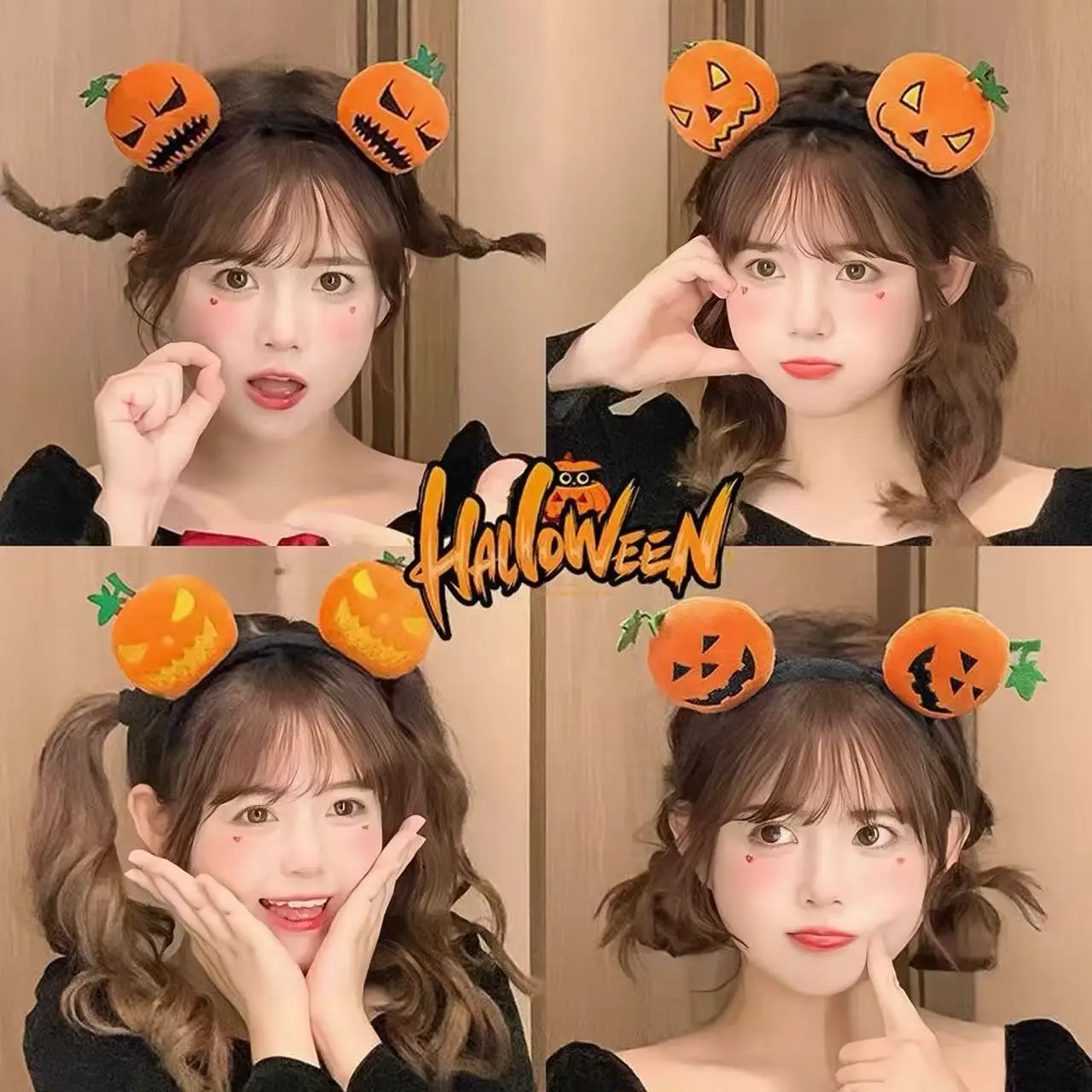 Halloween Cartoon Doll Headband Women Festival Hairband Cartoon Funny Headbands Hair Bands for Women Hair Accessories for Women