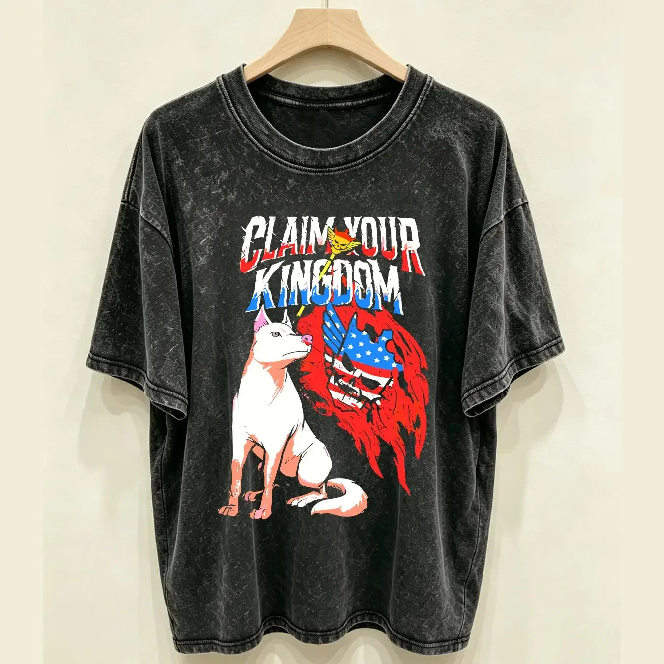 washed T Shirt Hot Sale Cody Rhodes Claim Your Kingdom Pharaoh Classic Size S 5XL long or short sleeves vintage Washed