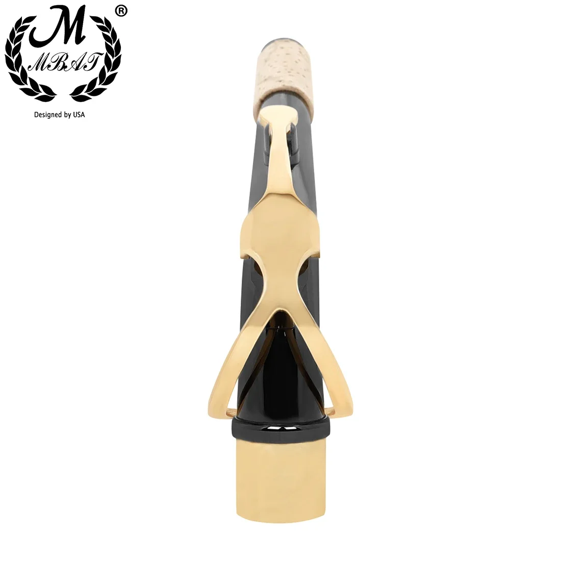 M MBAT Alto Saxophone Neck Brass Black Silver Gold Bend Neck Sax Woodwind Instrument Saxophone Replacement Parts Accessories