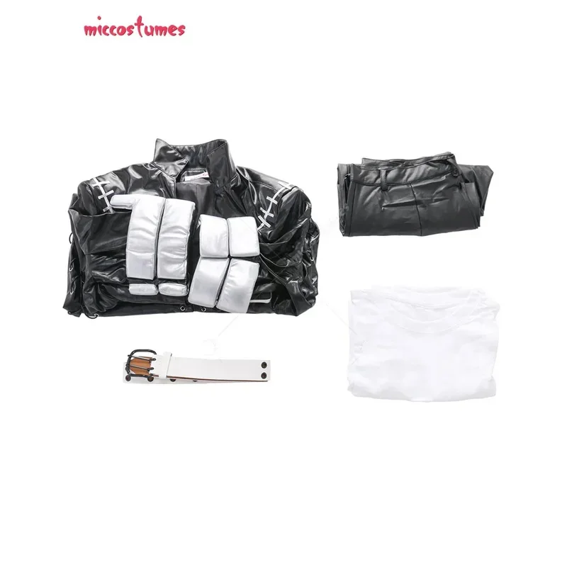 25COSMICCOSTUMES Conjunto completo de disfraz de Dabi para hombre, chaqueta, camisa, pantalones, cinturón, disfraces de Halloween