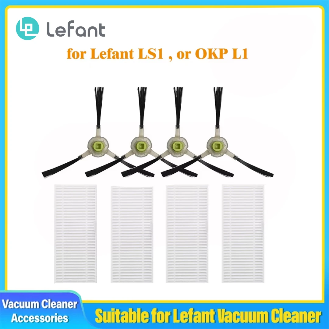 4 Side Brushes + 4 …