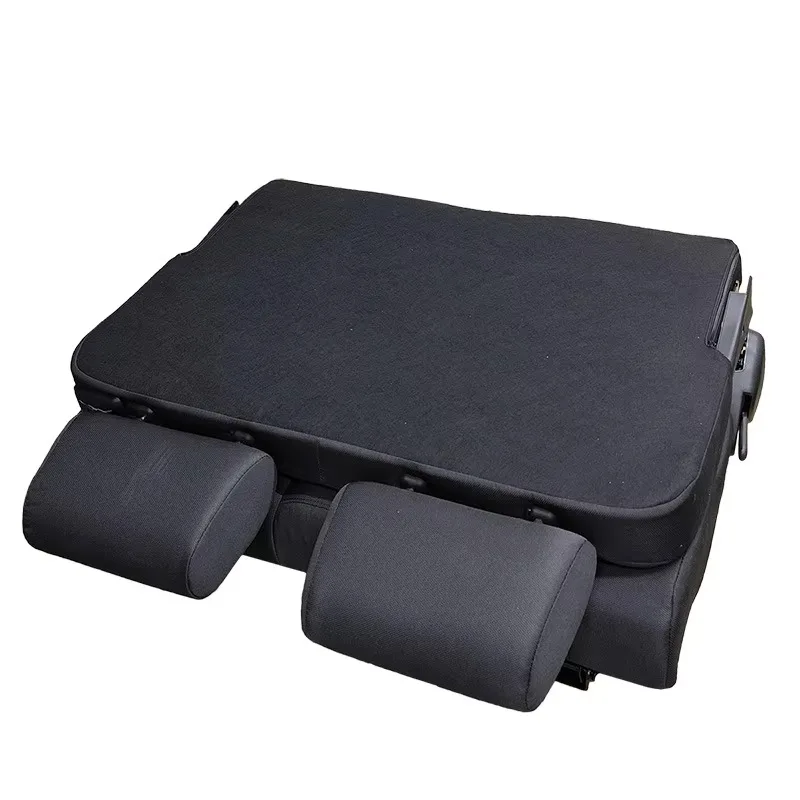 PVC Leather Folding Seat with Flip Forward Backrest Front Lying Bed Customizable for Van Waterproof Model L103T001