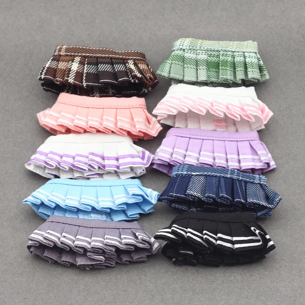 

Doll Clothes For 10cm Labubu 4.0 Mini Pleated Skirt Collection For 4th Gen Labubu Multiple Colors Available Exquisite Small Gift