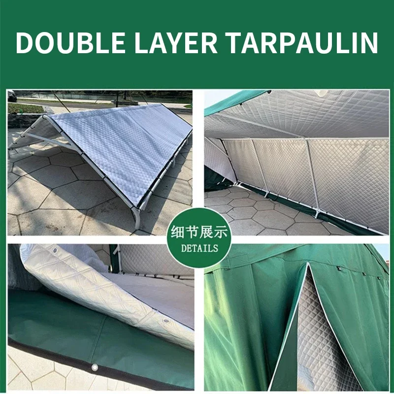 Heavy Duty Carport with Removable Sidewalls,All Weather Carport Garage Party Tent Large Outdoor Canopy Storage Shed