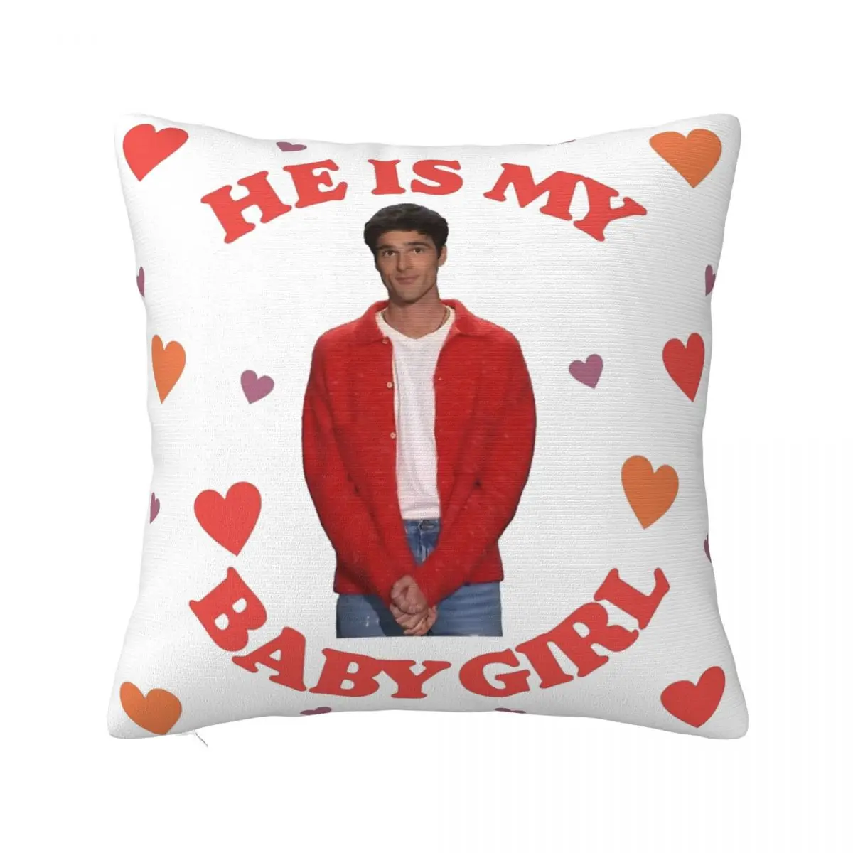 Jacob Elordi Babygirl Pillowcases Accessories Soft Cushion Cover Pillow Covers Home Decor Zippered Multi-Size