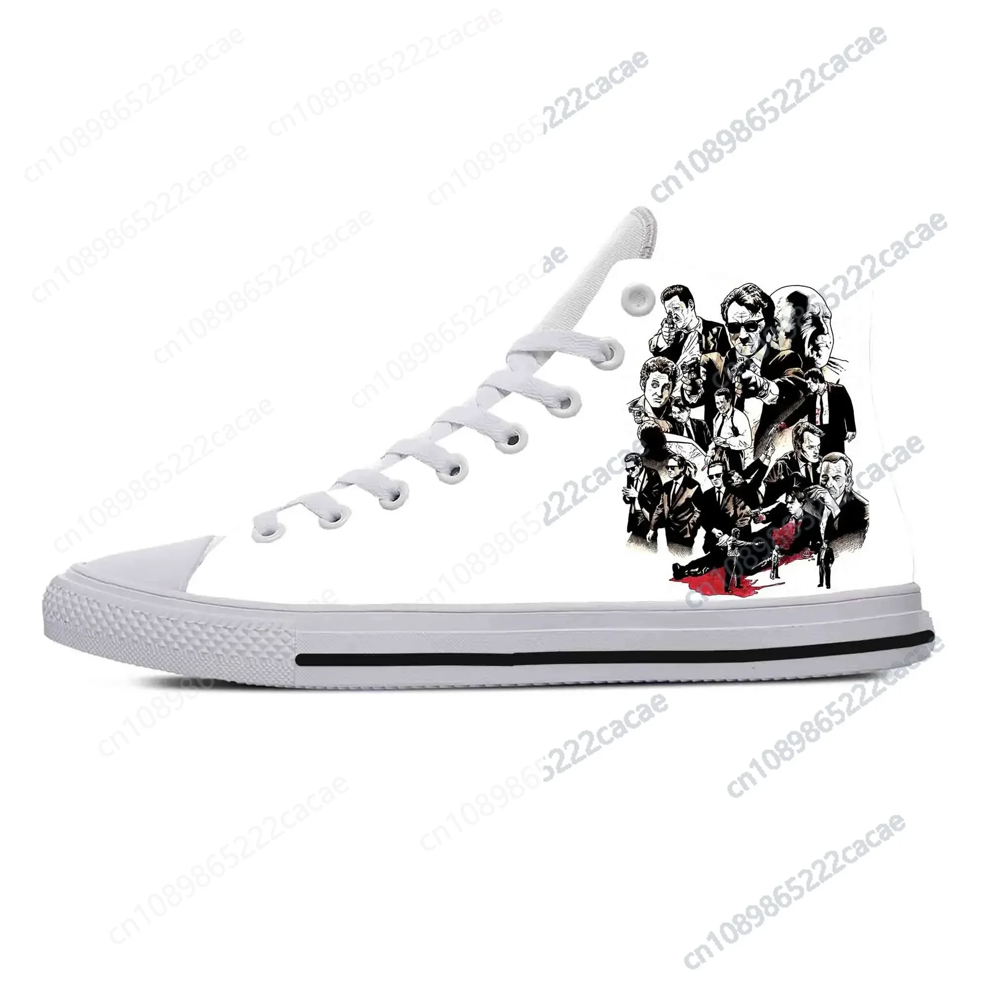 

Anime Cartoon Reservoir Dogs Quentin Tarantino Casual Cloth Shoes High Top Lightweight Breathable 3D Print Men Women Sneakers