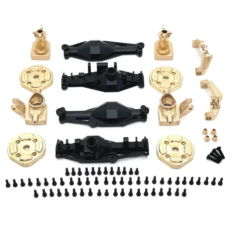 

for MJX H12Y H12Y+ Remote Control Car Metal Upgrade Front And Rear Axle Shell Brass Cup C Seat Bridge Cover