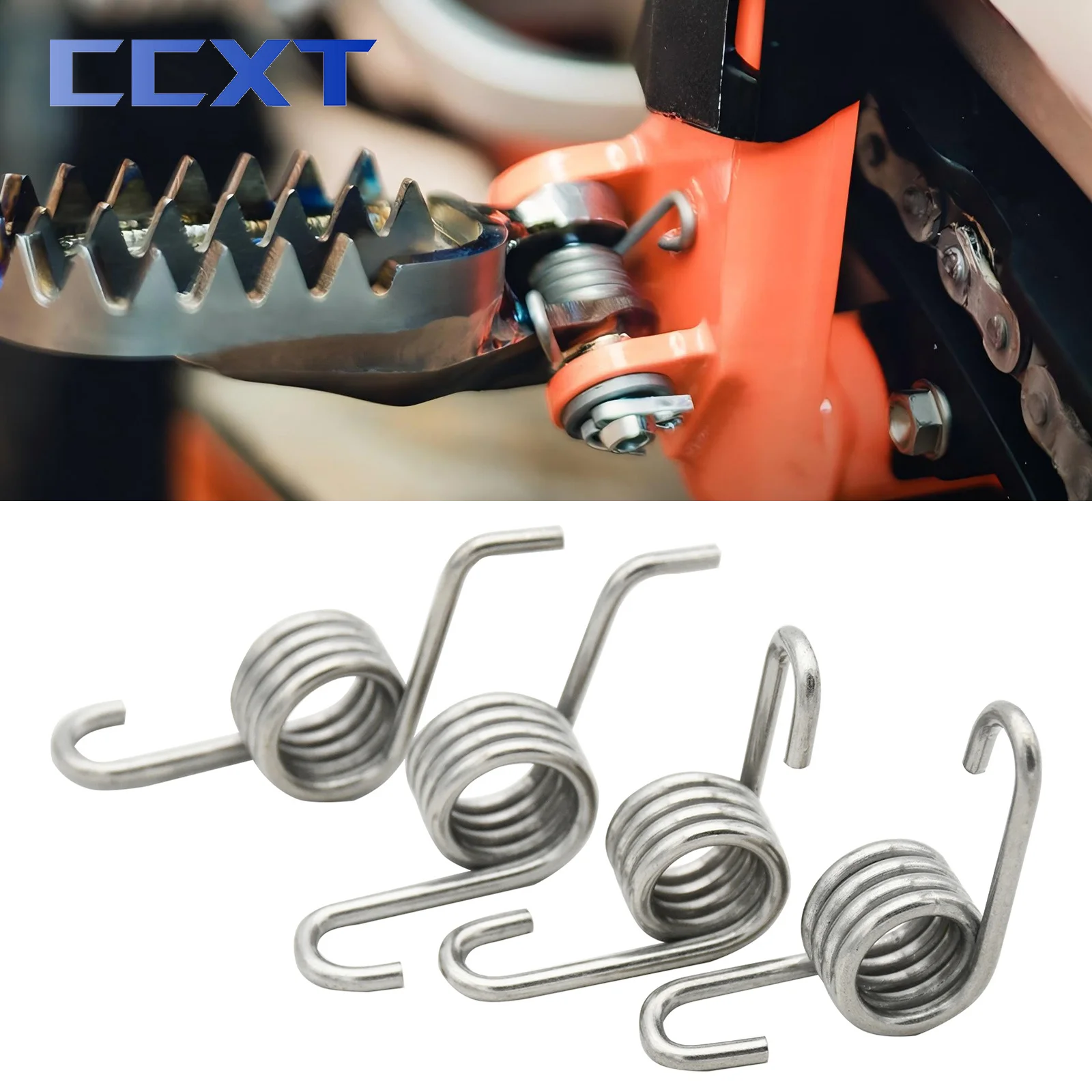 Estribos de motocicleta, clavijas de pie, resorte de reposapiés para KTM SX SXF EXC EXC XC XCF XCW XCFW 65-530cc 1998-2014 2015 2016 2017 2018 2019