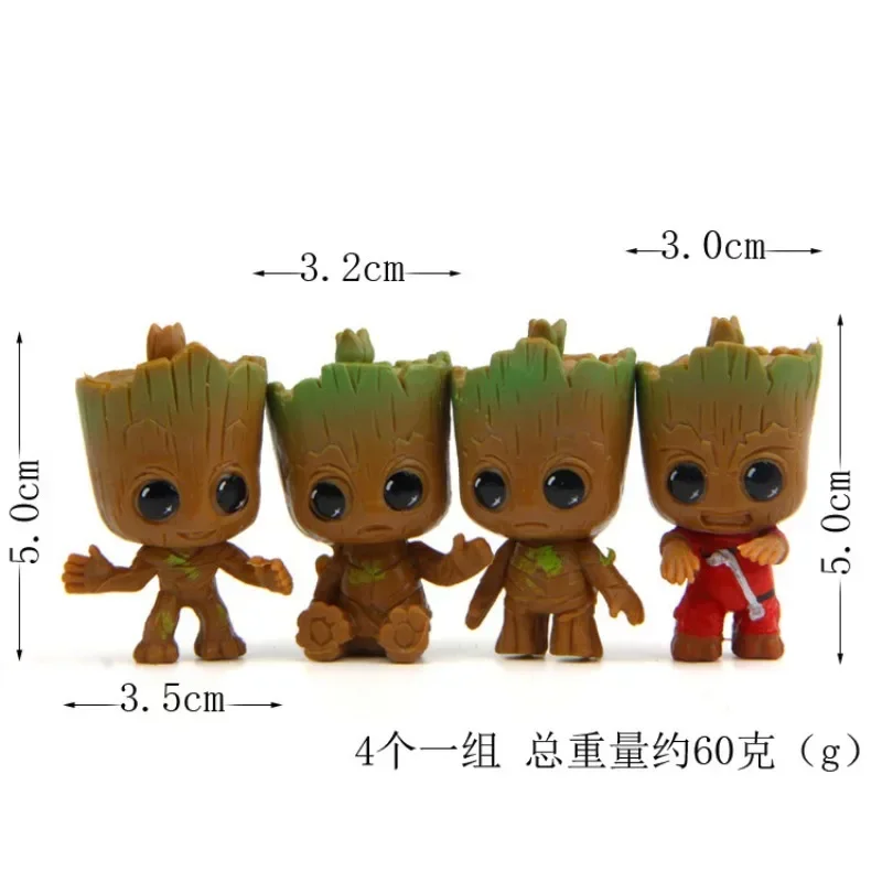 Anime kawaii spiderman dos desenhos animados groot chaveiro figura carro pingente crianças jóias acessórios brinquedos anime chaveiro presente