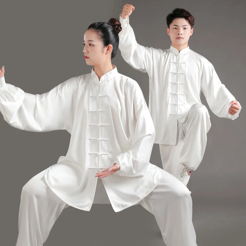 

New Style Tai Chi Uniform for Women, Men's Tai Chi Practice Outfit and Kung Fu Performance Costume Short-Sleeve Set