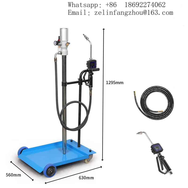 High Pressure Pneumatic Barrel Pump Stainless Steel Energy Saving Adjustable Output Overload Protection Automotive Use