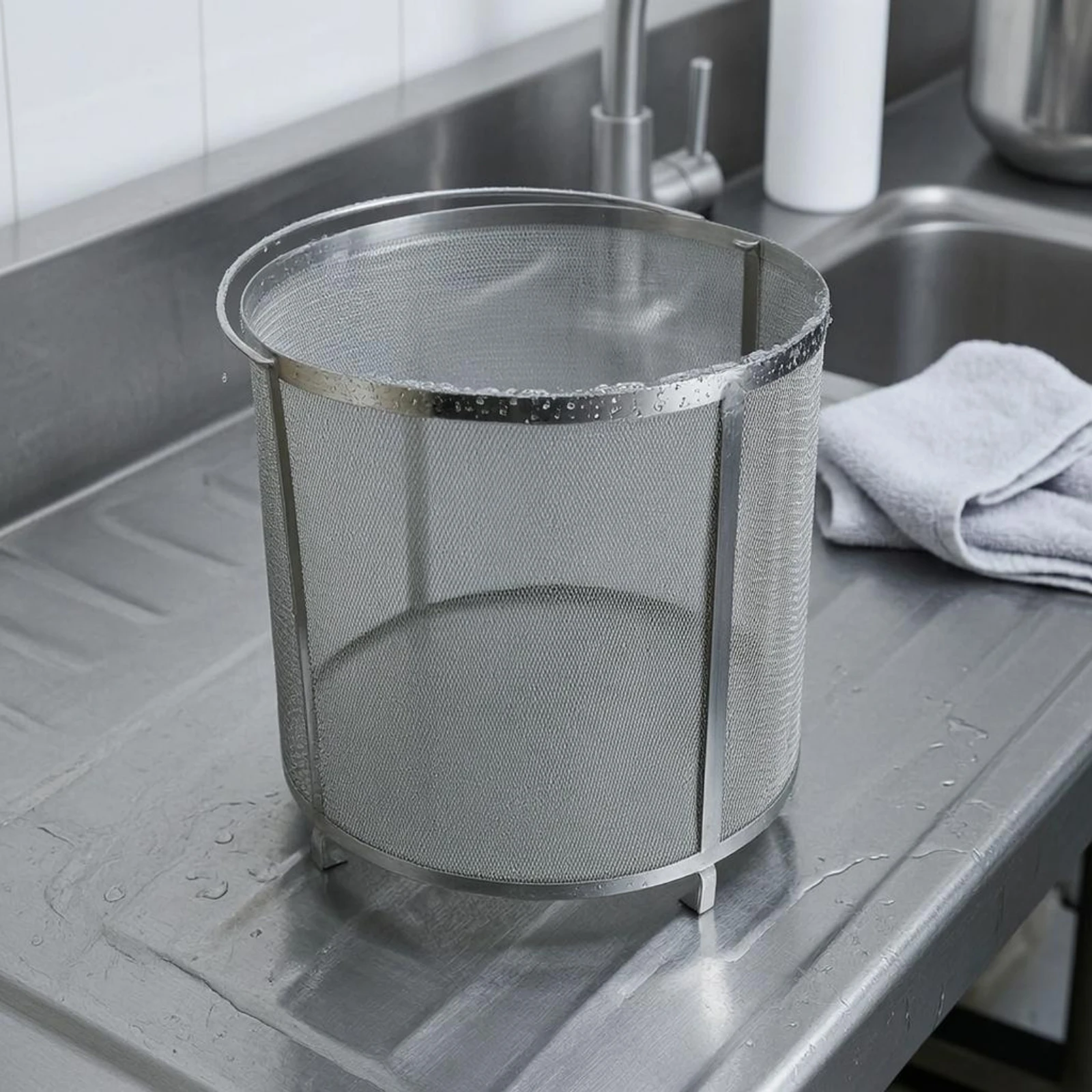 Hop Strainer Basket Cylindrical Hop Filter Basket Brew Accessory Rust-Proof Hot-Resistant