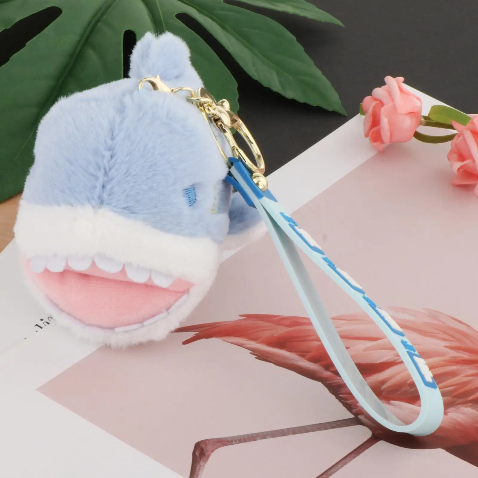 Shark Plush Toy Shark Keychain Handbag Pendant Soft Novelty Presents Portable