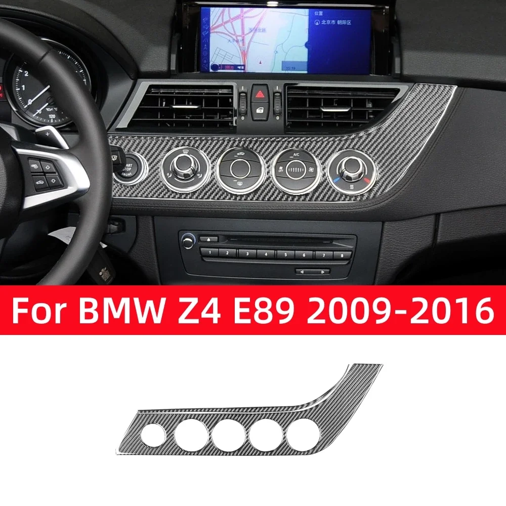 

For BMW Z4 Series E89 2009-2016 Accessories Carbon Fiber Interior Car Central Control Knob Adjustment Panel Trim Cover Stickers