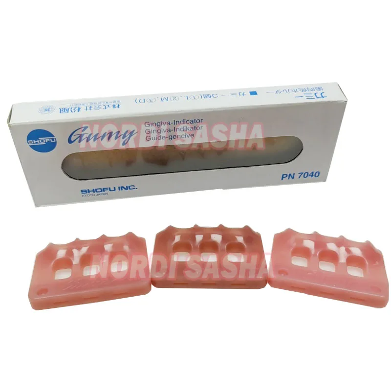 SHOFU Gumy Gingiva Indicator Colorimetric Plate  Dental SHOFU Gingiva Indikator Shade Guide Gumy Gingiva Gencive Colorimeter