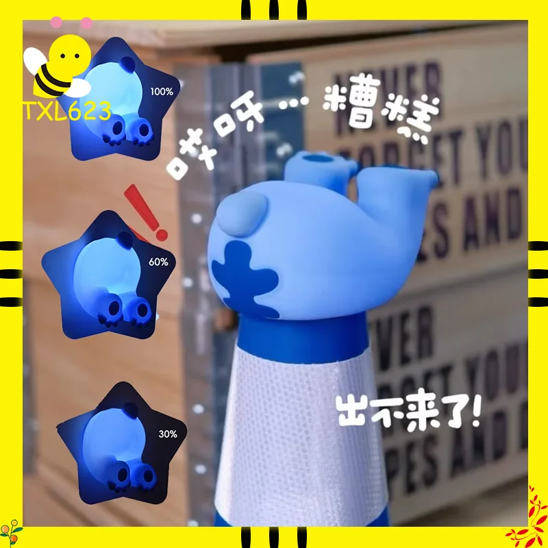 

Kawaii Stitch Pat Lamp Action Figure - Magnetic Attraction Room Decoration Funny Collectible Model Toy for Birthday Gift