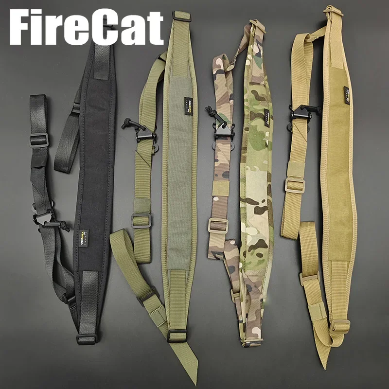 Tactical Modular Rifle Sling Removable 2 Point/1 Point Gun Sling Padded Combat Shooting Equipment Hunting Rifle Strap