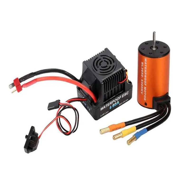 Brushless waterproof 60A 80A ESC programming card 3650 3660 motor single item set